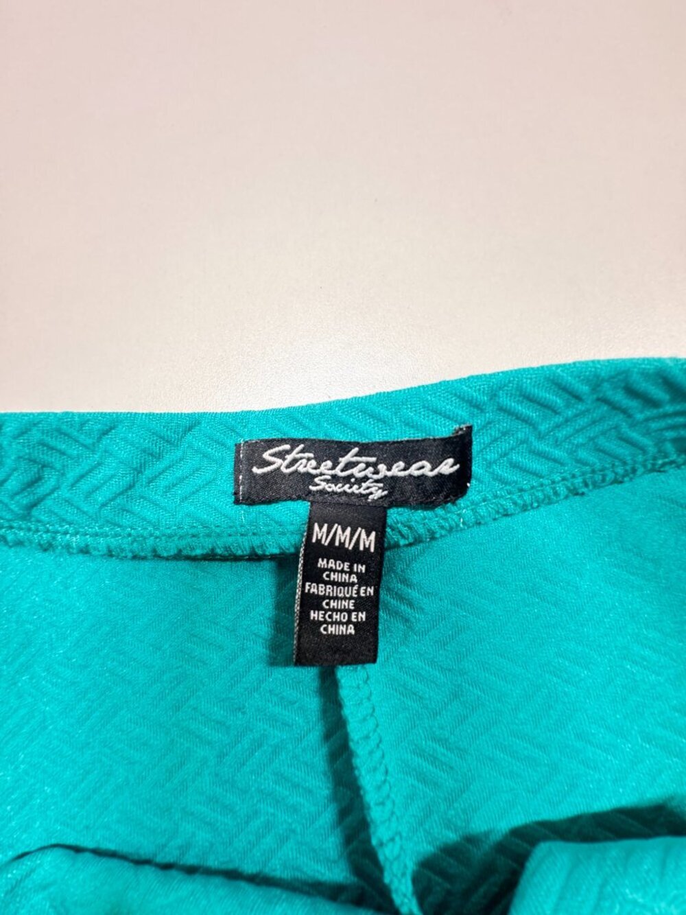 Streetwear Society Turquoise Textured Skater Skirt Size Medium - Picture 6 of 8